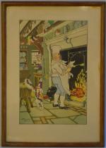 Harry ELIOTT (1882-1959)
Les saucisses
Estampe signée en bas à gauche
44.5 x...