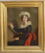 Elisabeth VIGÉE-LEBRUN (1755-1842) d'après.
Autoportrait
Huile sur toile
61 x 49 cm

Note:
- Il...