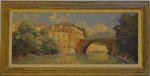 André BERONNEAU (1886-1973)
Vaison la Romaine, vue panoramique
Huile sur toile signée...