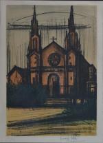 Bernard BUFFET (1928-1999)
San Francisco, l'église
Lithographie signée et justifiée 126/150
74 x...