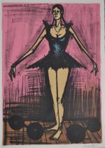Bernard BUFFET (1928-1999)
Mon cirque, Mademoiselle, 1968.
Lithographie signée et justifiée "E.A"
72...