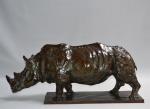 José Maria DAVID (1944-2015)
Rhinocéros
Bronze signé, justifié EA 1/4 et cachet...