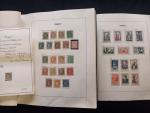Collection avancée de timbres de France dans 2 albums Davo,...