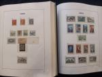 Collection avancée de timbres de France dans 2 albums Davo,...