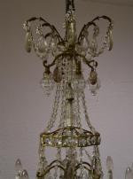 Important LUSTRE en cristal et bronze, dit "Marie-Antoinette", à huit...