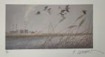 François LEBERT (né en 1948)
L'envol de canards
Lithographie signée en bas...