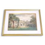 Alexandre THIOLLET (1824-1895)
La propriété, 1876. 
Aquarelle signée et datée en...