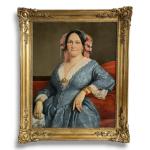 Bruno Joseph CHERIER (1819-1880)
Portrait de dame, 1853. 
Huile sur toile...