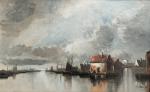 Auguste VAN HIER (XIX-XXème)Paysage maritime, 1875. Huile sur toile signée...