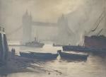 Henri JOURDAIN (1864-1931)
Londres, le Tower Bridge
Aquatinte signée en bas à...