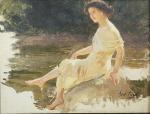 Abel BOYE (1864-1933)
Etude pour Sara la baigneuse
Huile sur toile marouflée...