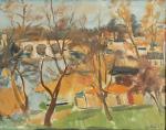 Jean CHABOT (1914-2015)
Paysage au pont
Huile sur toile
65.5 x 81.5 cm