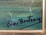 Edmond BERTREUX (1911-1991)
Bourrines dans le marais vendéen
Huile sur toile signée...
