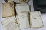 Important lot d'archives du XVIIIe et XIXe s. de la...