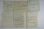 7 lettres et documents signés par J. N. Corvisart. 2...