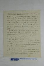 Certificat médical pour Louis Bonaparte, frère de Napoléon et père...