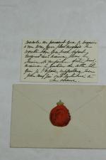 Louis-Napoléon BONAPARTE, billet autographe sur une carte de visite avec...