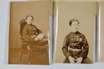 Louis-Napoléon BONAPARTE, 3 photographies du Prince impérial en uniforme de...