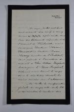Louis-Napoléon BONAPARTE, Brouillon manuscrit du rapport établi par le baron...