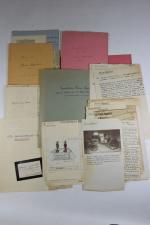 Louis-Napoléon BONAPARTE, ensembles de documents, coupures de journaux, photographies, fiches...