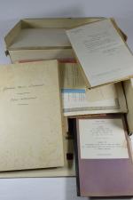 Un carton d'archives du général Charles Scipion CORVISART (1857-1939), militaire....