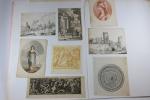 Lot de plus d'une centaine de gravures, XVIIIe-XIXe siècles, divers...