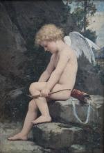 Alexandre Jacques CHANTRON (1842-1918)
Cupidon
Huile sur toile signée en bas au...