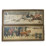 Harry ELIOTT (1882-1959)
Chasse au renard
Paire d'estampes
36 x 103.5 cm à...