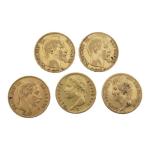 Cinq PIECES or 20 francs or (1812, 1831, 1854, 1859...