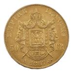 PIECE 50 francs or Napoléon III tête laurée 1867
