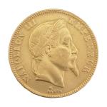 PIECE de 100 francs or Napoléon III tête laurée 1869
