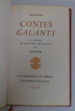 [SCHEM] Grécourt, Contes galants, illustrés de gravures originales par Schem....
