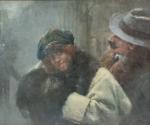 Antoine Auguste THIVET (1856-1927)
Le couple
Huile sur toile signée en bas...