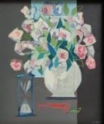 LE RAY Bouquet de fleursHuile sur toile signée en bas...