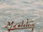 Marcel CATELEIN (1892-1979) 
Voiliers en mer
Huile sur toile signée en...
