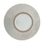 CHINE 
Plat rond en porcelaine à décor famille verte
XIXème
D.: 34.5...