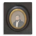 ECOLE FRANCAISE du XIXème
Portrait d'homme
Miniature à vue ovale
7.3 x 6...
