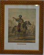 Carle VERNET (1758-1836) d'après.
Chef de Mamelucks
Gravure 
48 x 38.5 cm...