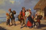 ECOLE FRANCAISE du XIXème
Le départ
Huile sur toile
60 x 73 cm...