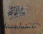 Lucienne CAPDEVIELLE (1885-1961)
Paysage d'Algérie? l'Atlas
Huile sur panneau signée en bas...