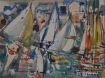Pierre GAILLARDOT (1910-2002)
Les voiliers
Aquarelle et gouache signée en bas à...