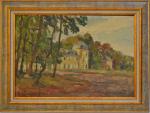 Abel LAUVRAY (1870-1850)
La propriété du peintre
Huile sur carton signée en...