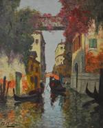 Charles COUSIN (XXème siècle)
Venise
Huile sur toile signée en bas à...