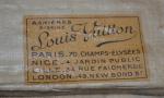 Louis VUITTON
Malle recouverte de toile monogrammée, étiquette "Asnières S/ Seine...