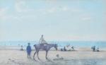Jean Maxime CLAUDE (1824-1904)
Houlgate, la plage de Beuzeval
Dessin et aquarelle...