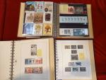 Dans deux gros cartons, collection de timbres de France en...