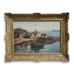 Henri CALLOT (1875-1956)
Bateaux au port
Huile sur toile signée en bas...