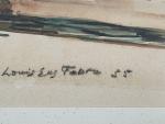 Louis-Eugène FABRE (XXème)
Dans le port, 1955.
Aquarelle signée et datée en...