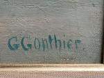 Georges GONTHIER (1886-1969)
Le Havre, voiliers au port
Huile sur toile signée...