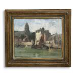 Louis Marie DESIRÉ-LUCAS (1869-1949)
Honfleur, le port
Huile sur toile signée en...